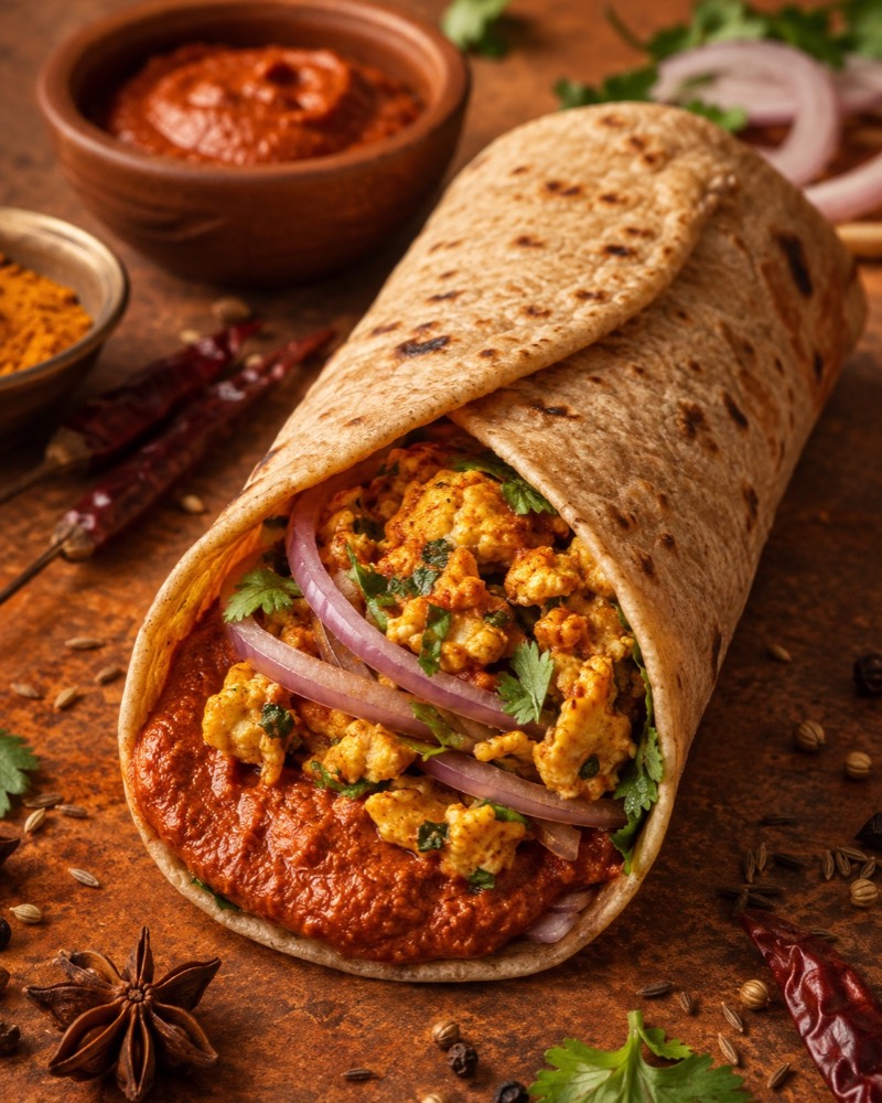 Tandoori Egg Wrap